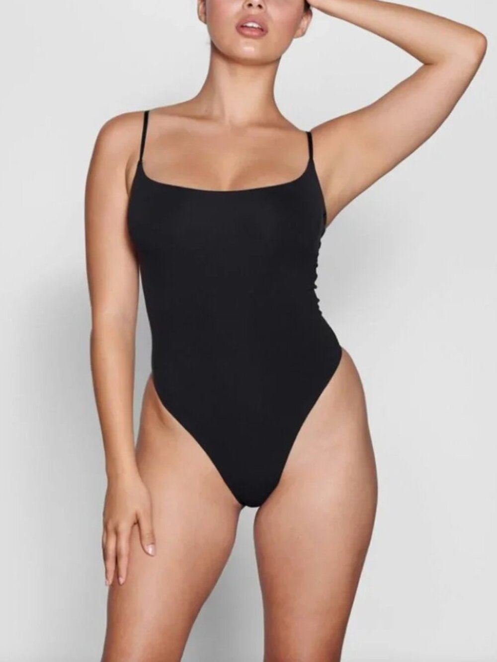 NWT The Bikini Lab Skimpy Coverage One-Piece Swimsuit Solid Black Size 2XL
